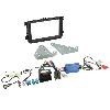 Supports Autoradio de Roger Kit Installation autoradio + adaptateur antenne + CAV compatible avec VW Seat Skoda ap03 noir