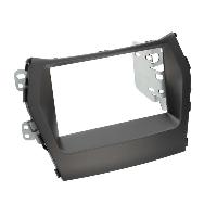 Supports Autoradio de Roger Kit Suppoirt compatible avec Hyundai Santa Fe DM ap12 sans navigation origine Noir