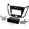 Supports Autoradio de Roger Kit support 2Din compatible avec Ford C-MAX ap10 Ford Kuga ap13 - Avec vide poche - Noir brillant
