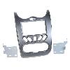 Supports Autoradio de Roger Kit Support Autoradio 2Din compatible avec Dacia Duster Sandero Logan 08-12 Gris Fonce