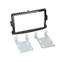 Supports Autoradio de Roger Kit Support Autoradio compatible avec Dacia Opel Vivaro Renault Trafic Noir brillant