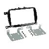 Supports Autoradio de Roger Kit support Autoradio compatible avec Fiat 500 - Noir brillant