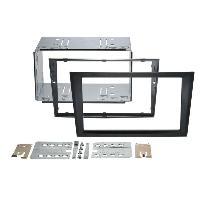 Supports Autoradio de Roger Kit Support Autoradio compatible avec Opel Combo Corsa Meriva anthracite rubber touch