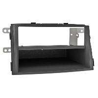Supports Autoradio de Roger Support 2Din compatible avec Kia Sorento II -XM- ap09 avec vide-poche - Noir