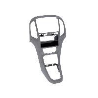 Supports Autoradio de Roger Support 2Din compatible avec Opel Astra J ap09 avec vide-poche - Titan Gris