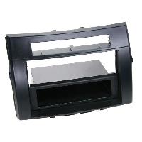 Supports Autoradio de Roger Support 2Din compatible avec Toyota Corolla verso 04-09 Avec vide poche - Noir