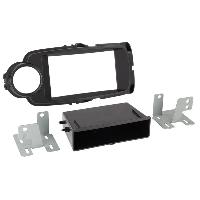 Supports Autoradio de Roger Support 2Din compatible avec Toyota Yaris ap13 Avec vide poche - Noir