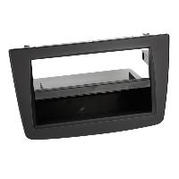 Supports Autoradio de Roger Support autoradio 1DIN compatible avec Alfa Romeo Mito ap13 noir - avec vide poche - Noir