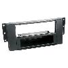 Supports Autoradio de Roger Support autoradio 2DIN compatible avec Land Rover Freelander 06-12 Avec vide poche - Noir