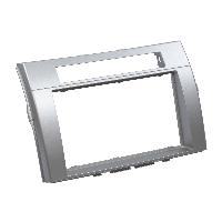 Supports Autoradio de Roger Support Autoradio 2Din compatible avec Toyota Corolla verso 04-09 - Argent