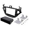 Supports Autoradio de Roger Support autoradio compatible avec Opel Adam ap12 Corsa E ap14 - Noir brillant - avec vide-poche