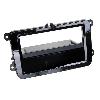 Supports Autoradio de Roger Support avec vide poche 2Din compatible avec Seat Skoda VW Noir brillant - voir liste