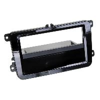 Supports Autoradio de Roger Support avec vide poche 2Din compatible avec Seat Skoda VW Noir brillant - voir liste Supports Autoradio de Roger Support avec vide poche 2Din compatible avec Seat Skoda VW Noir brillant - voir liste