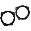 Supports Haut Parleurs de Roger 2 Entretoises Haut-Parleur compatible avec BMW Mini 01-08 - D130mm AV