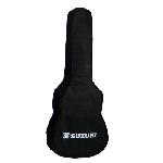 SUZUKI Guitare Folk electro-acoustique noire avec housse de protection