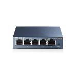 Switch - Hub Ethernet - Injecteur Switch Ethernet Gigabit - TP-LINK - 10-100-1000 Mbps - 5 ports RJ45 metallique - Switch RJ45 - TL-SG105