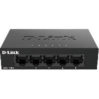 Switch - Hub Ethernet - Injecteur Switch 5 ports Gigabit - Métallique. connecteurs plastique - DLINK - DGS-105GLE