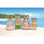 Figurine Miniature - Personnage Miniature SYLVANIAN FAMILIES - 5180 - Famille Chat Tigre - Les Familles - Articulée et Habillée - A partir de 3 ans