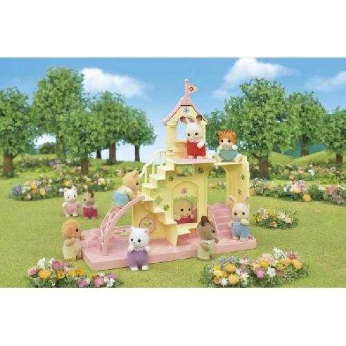 Figurine Miniature - Personnage Miniature SYLVANIAN FAMILIES - 5319 - Le Château des Bébés - La Creche. l'École - Bébé Lapin Chocolat - Mixte - 3 ans