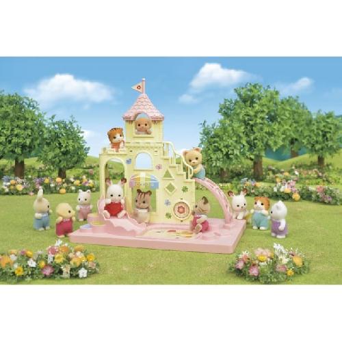 Figurine Miniature - Personnage Miniature SYLVANIAN FAMILIES - 5319 - Le Château des Bébés - La Creche. l'École - Bébé Lapin Chocolat - Mixte - 3 ans