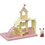 Figurine Miniature - Personnage Miniature SYLVANIAN FAMILIES - 5319 - Le Château des Bébés - La Creche. l'École - Bébé Lapin Chocolat - Mixte - 3 ans