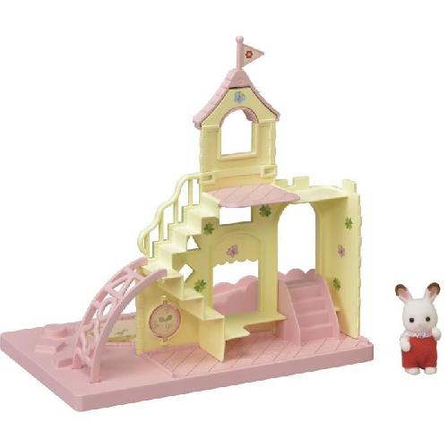 Figurine Miniature - Personnage Miniature SYLVANIAN FAMILIES - 5319 - Le Château des Bébés - La Creche. l'École - Bébé Lapin Chocolat - Mixte - 3 ans