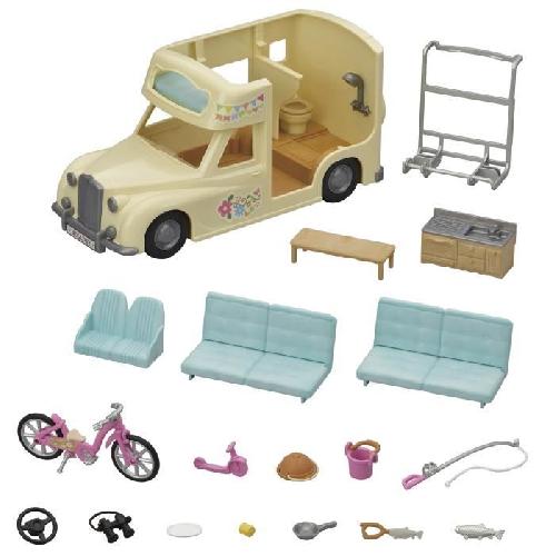 Figurine Miniature - Personnage Miniature SYLVANIAN FAMILIES - 5454 - Le camping car - Les vacances