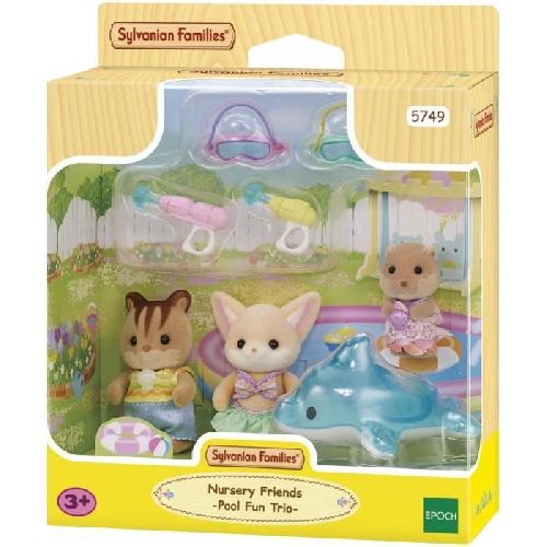 Figurine Miniature - Personnage Miniature SYLVANIAN FAMILIES 5749 - Le trio des bébés a la piscine