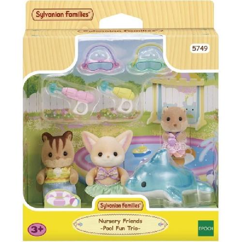 Figurine Miniature - Personnage Miniature SYLVANIAN FAMILIES 5749 - Le trio des bébés a la piscine