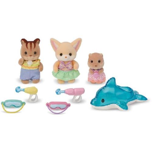 Figurine Miniature - Personnage Miniature SYLVANIAN FAMILIES 5749 - Le trio des bébés a la piscine