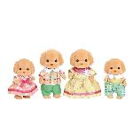 Figurine Miniature - Personnage Miniature SYLVANIAN FAMILIES - Famille Caniche - 4 personnages - Mixte - A partir de 3 ans