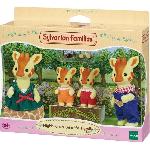 Poupee SYLVANIAN FAMILIES - Famille Girafe - 4 personnages articulés - Orange - Mixte