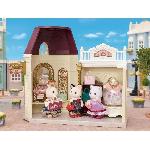 Figurine Miniature - Personnage Miniature SYLVANIAN FAMILIES - La valisette de mode et grande soeur chat bicolore