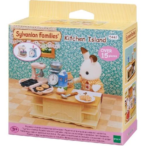 Figurine Miniature - Personnage Miniature SYLVANIAN FAMILIES - Le meuble de cuisine et accessoires - Blanc - Chine - 3 ans et plus