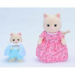 SYLVANIAN FAMILIES - Set Le nouveau venu - Couffin a bascule et figurines chat creme - PReT A JOUER