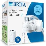 Carafe Filtrante Systeme de filtration sur robinet - BRITA - ON TAP V - 600 L d'eau filtrée / 4 mois - 3 modes d'utilisations - 5 adaptateurs inclus