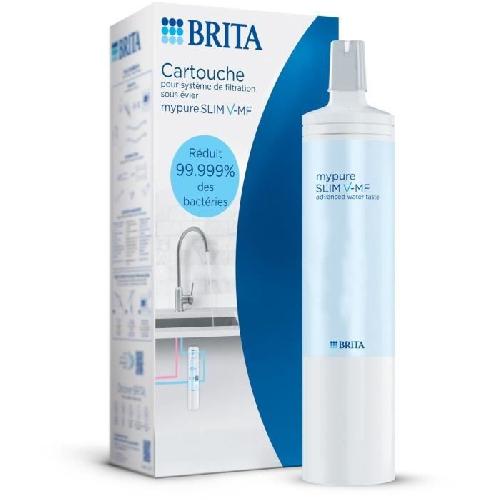 Filtre Pour Carafe Filtrante Systeme filtration a eau BRITA - MyPure Slim - Cartouche de rechange - Jusqu'a 1 an d'eau filtree