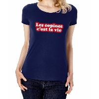 T-shirt - Debardeur T-shirt Femme - Les copines c'est la vie - Taille L