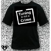 T-shirt - Debardeur Tshirt - Tuning is not a Crime - Noir - Taille L