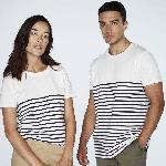 T-shirt T-Shirt mariniere blanc Homme - Taille L