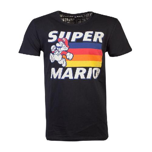 T-shirt T-shirt Mario Running Noir Taille XS