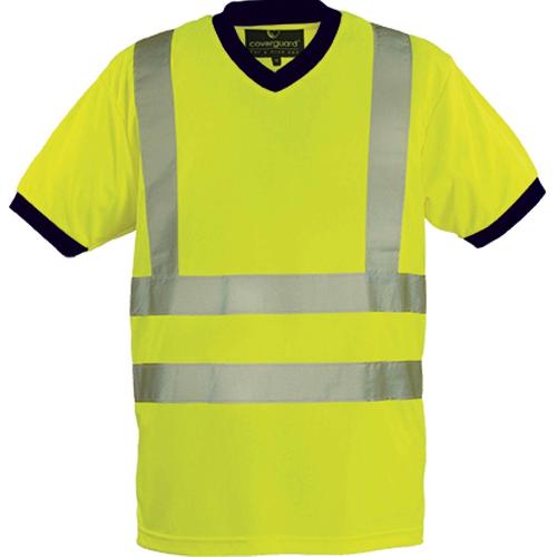 Gilet De Securite - Kit De Securite - Triangle De Securite T-shirt MC col V jaune fluorescent XL