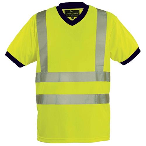 Gilet De Securite - Kit De Securite - Triangle De Securite T-shirt MC col V jaune fluorescent XXXL