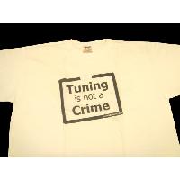 T-shirt Tshirt - Tuning is not a Crime - Blanc - Taille XL