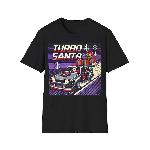 T-shirt Turbo Santa Pixel Art voitures style retro geek