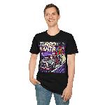 T-shirt T-shirt Turbo Santa Pixel Art voitures style retro geek