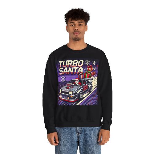 Sweatshirt T-shirt Turbo Santa Pixel Art voitures style retro geek