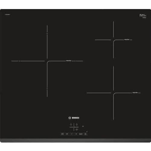 Table - Plaque De Cuisson - Induction Table de cuisson induction - BOSCH - 3 zones - 4600 W - L59.2 x P51 cm - Revetement verre - Noir - PUJ631BB1E