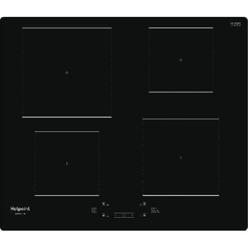 Table - Plaque De Cuisson - Induction Table de cuisson induction - HOTPOINT - 4 foyers - L60 cm - HQ5660SNE - 7200 W - Revetement verre noir