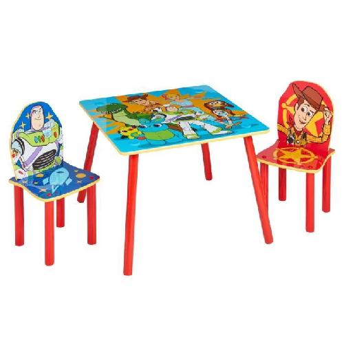 Table et 2 chaises de Toy Story en MDF.